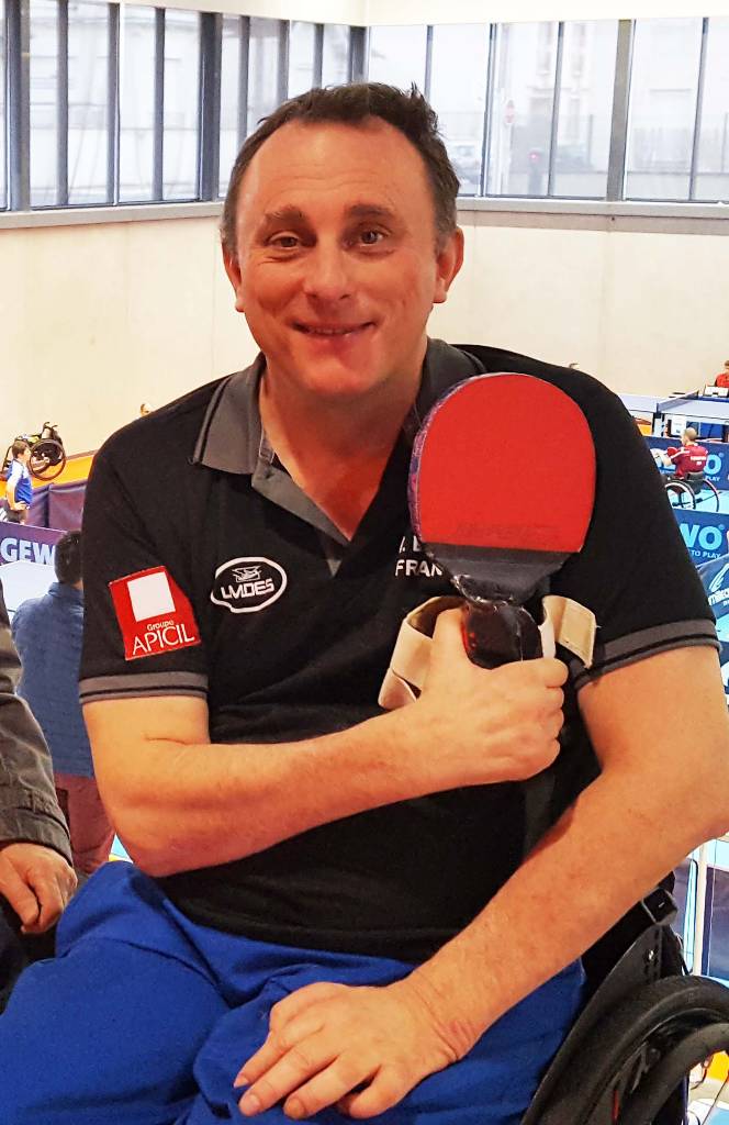Rencontre avec Vincent Boury, Clément Berthier, Fabien Lamirault lors du critérium fédéral de tennis de table handisport à Roanne