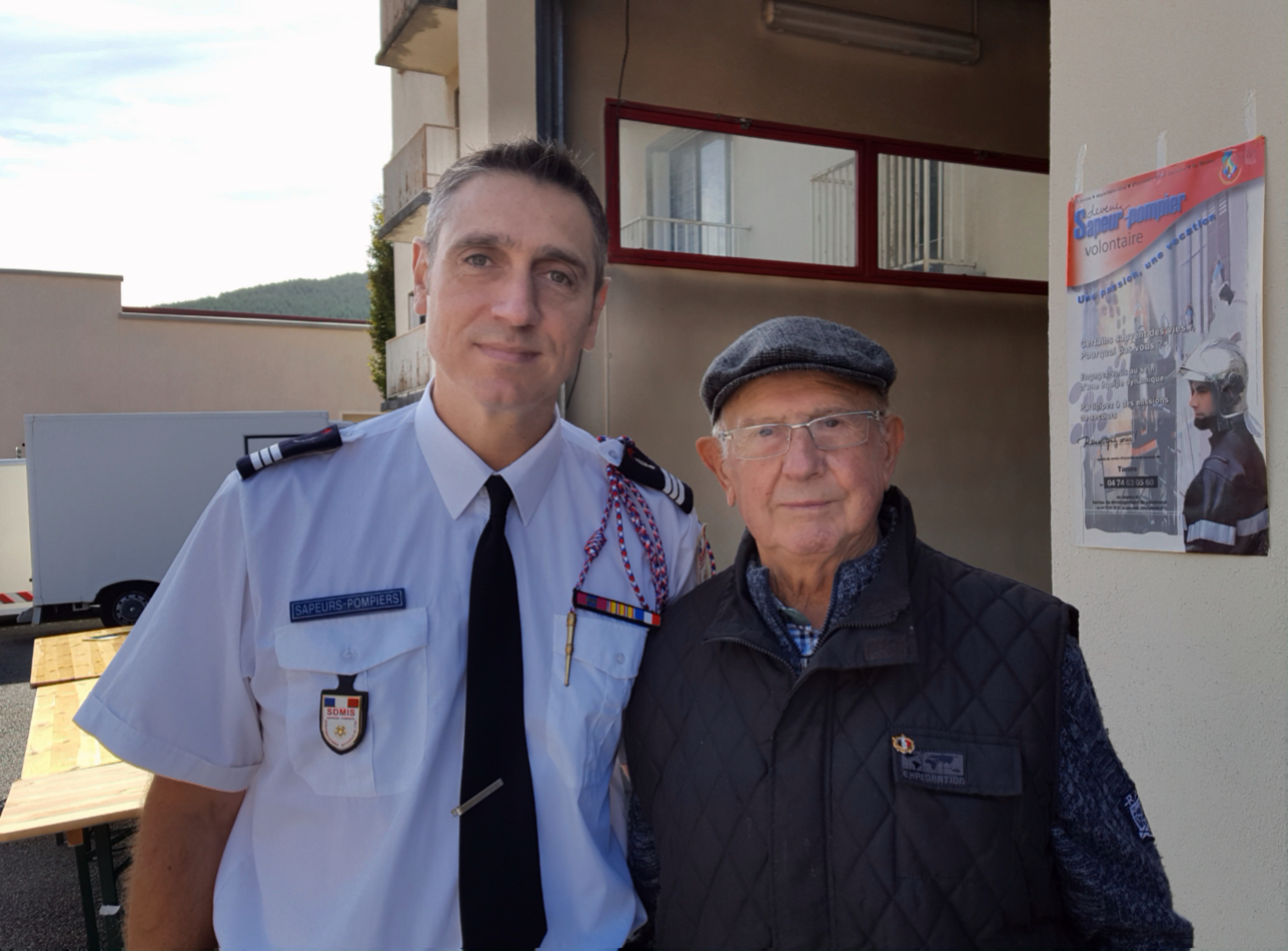 Nicolas Reynard capitaine en compagnie d'Etienne Montloup