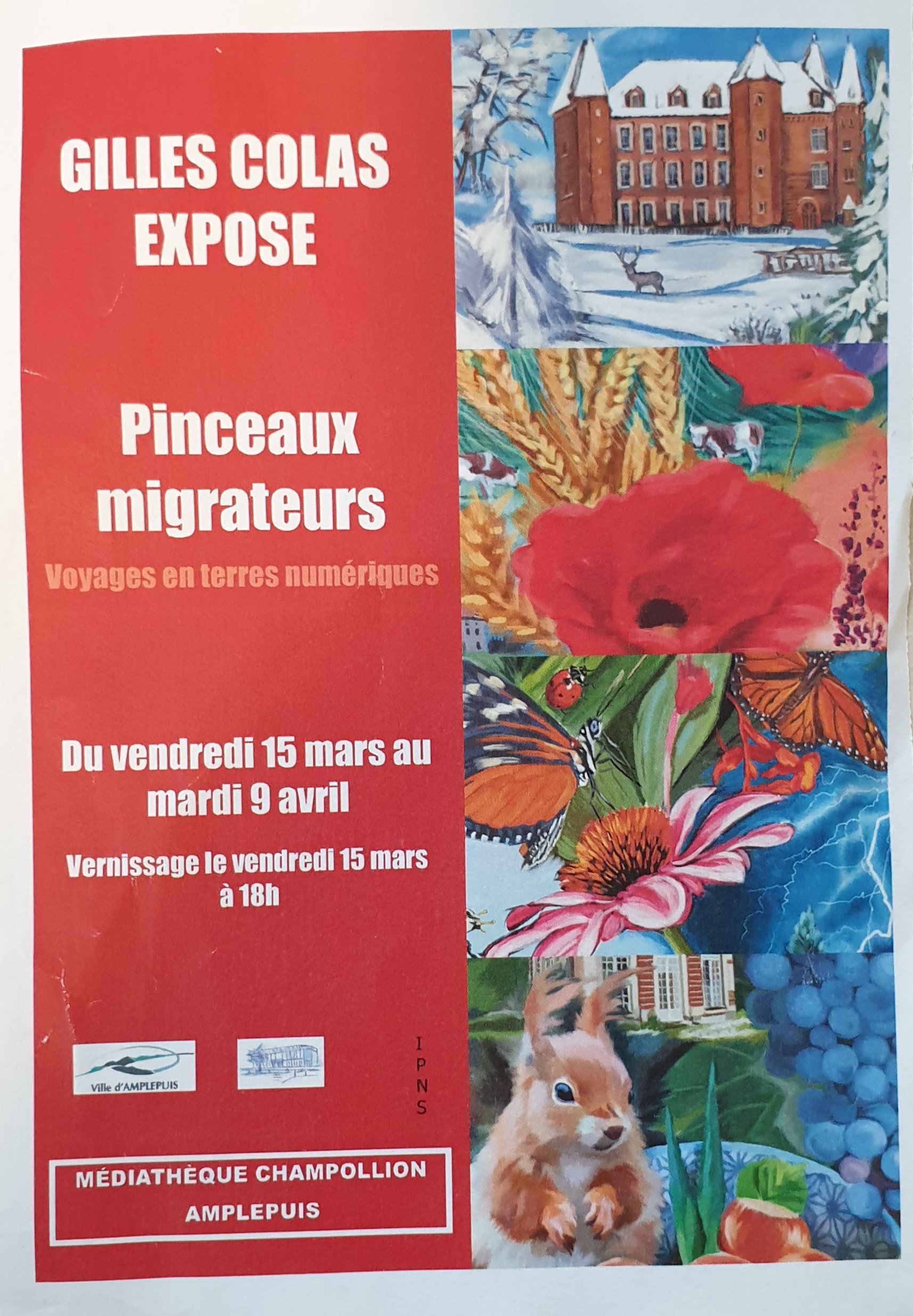 Pinceaux migrateurs, voyages en terres numériques à l'affiche jusqu'au 9 avril