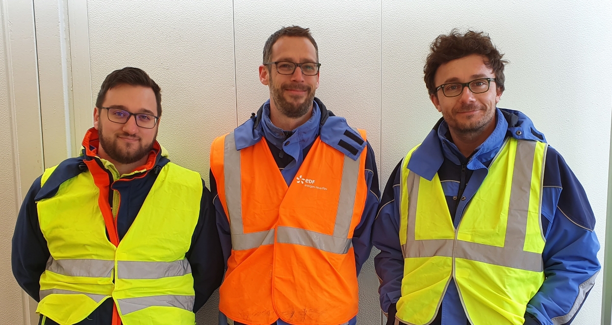 de EDF Renouvelables : Alfred Israël-Alexandre - Etienne Bouticourt - Francis Audigier 