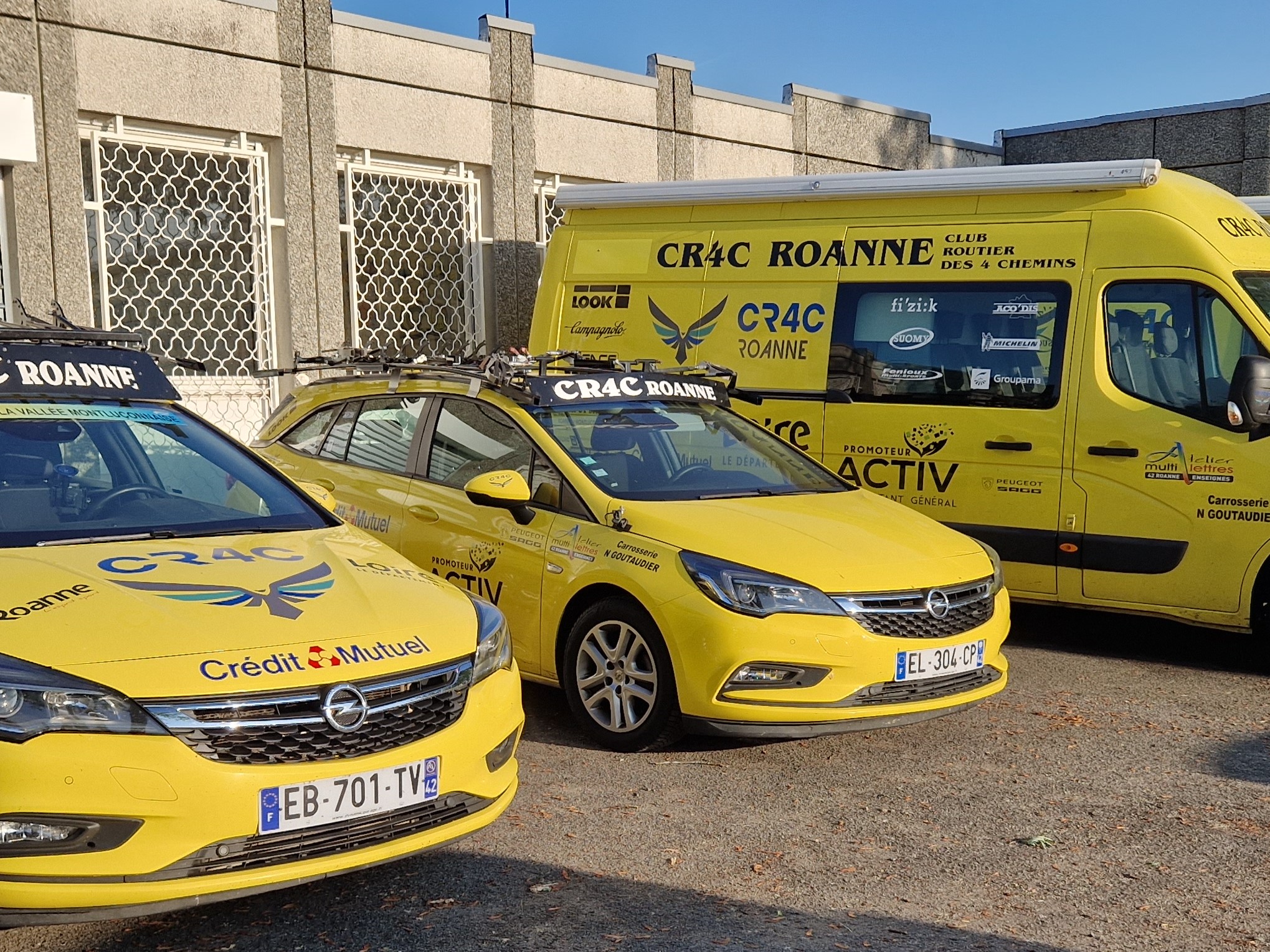 Les véhicules du CR4C Roanne.