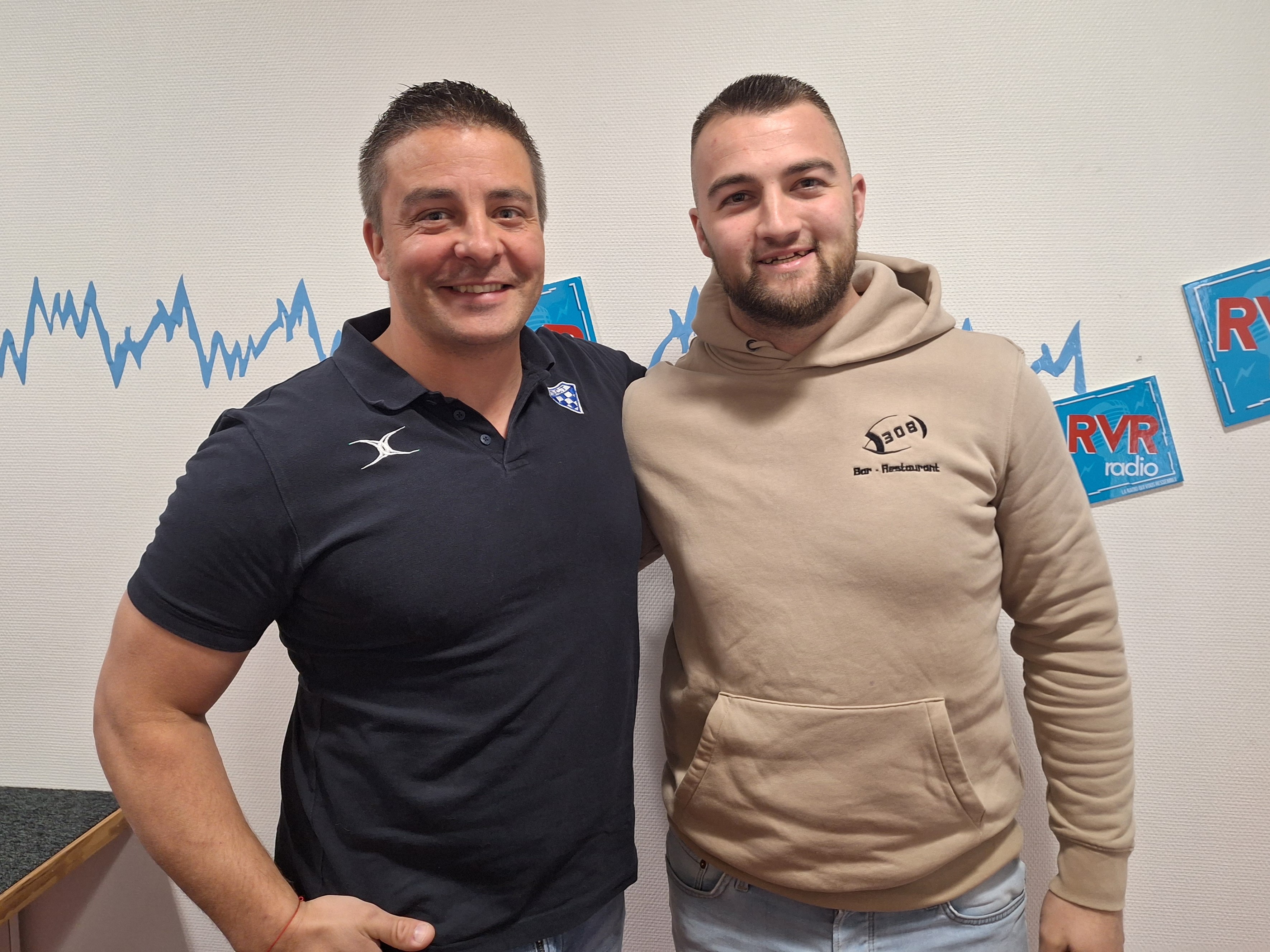 Fabien Béroud (entraineur du SC Tarare) et Nicolas Lefaure (capitaine) / Jules Gratier