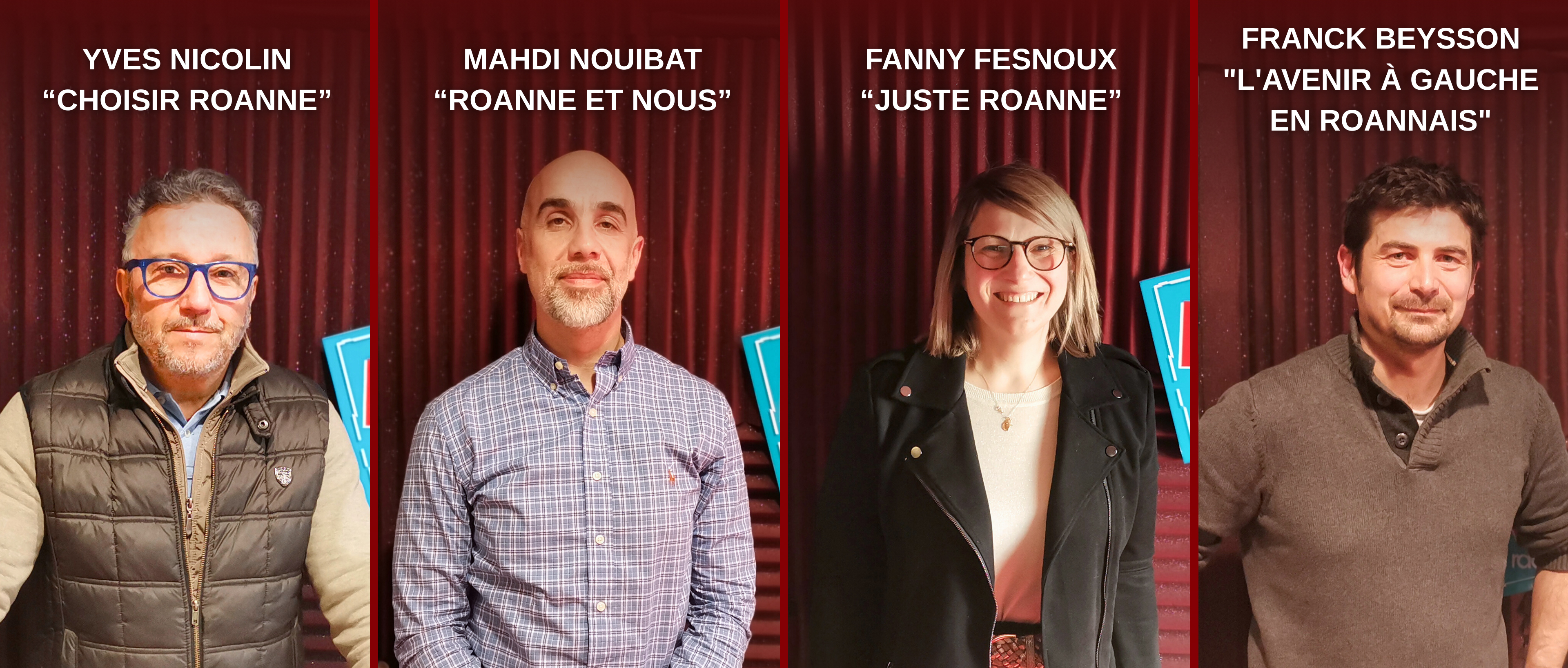 Elections Municipales 2026 à Roanne : les 4 candidats