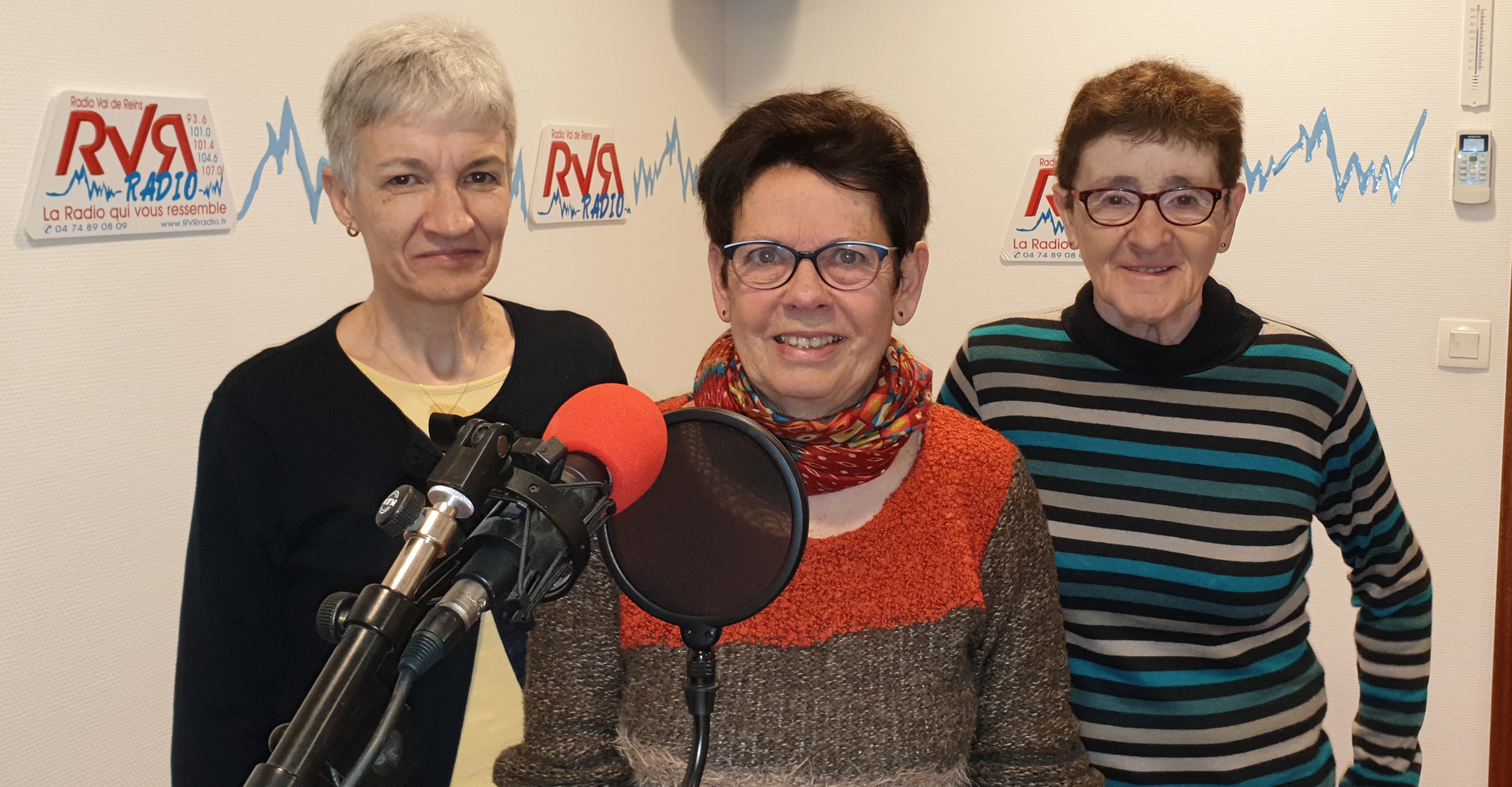 Claude Meunier, Secrétaire ; Christiane Mainant, Présidente ; Danielle Maray, Vice-Présidente