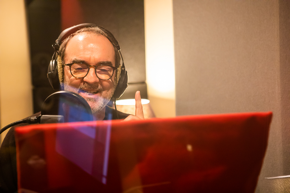 L’acteur Bruno Solo en enregistrement L’acteur Bruno Solo en enregistrement