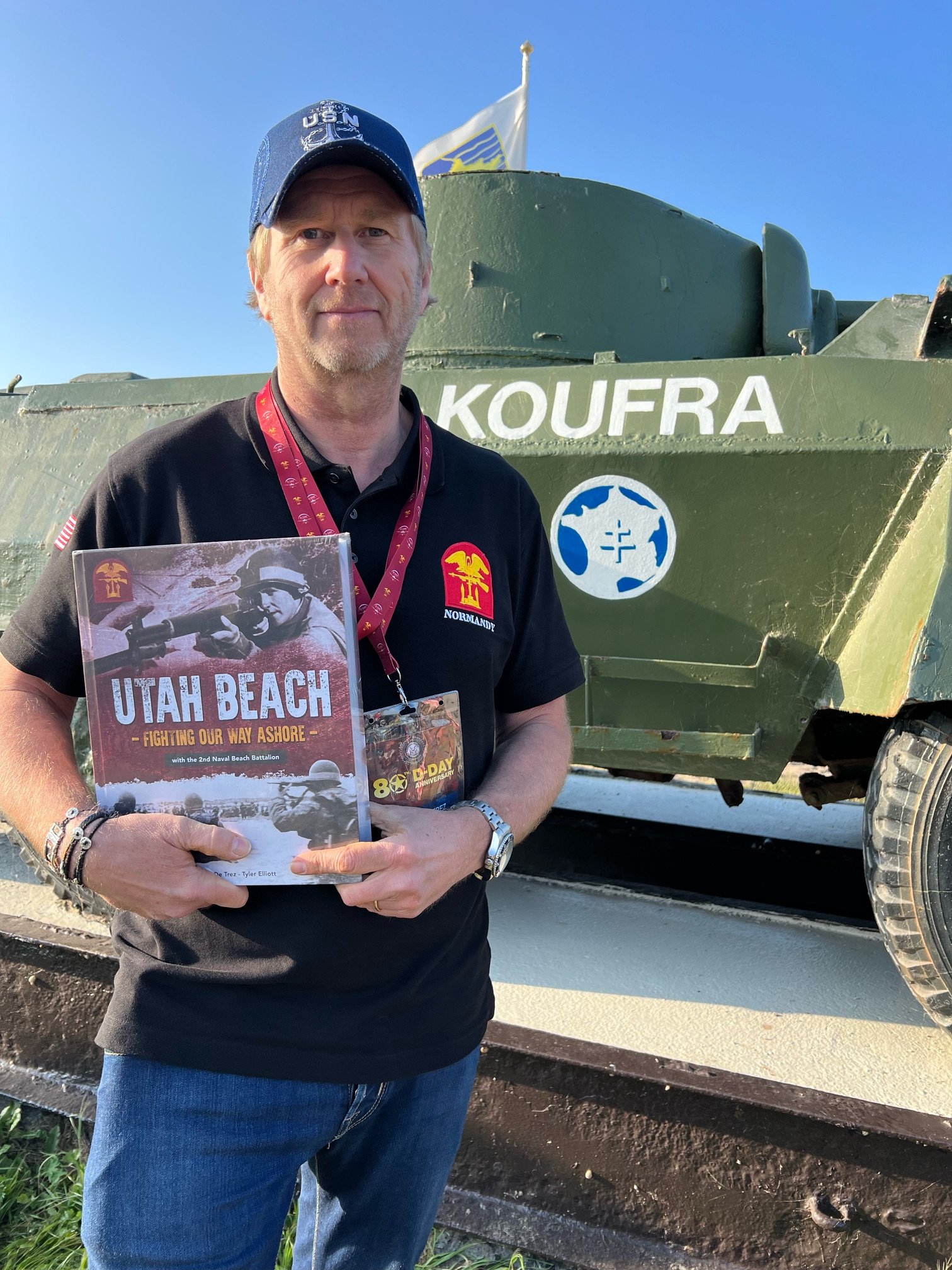 Michel de Trez, organisateur de l'évènement d'Utah Beach