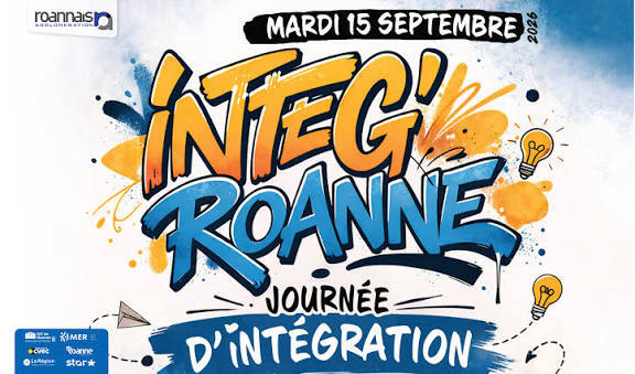 Journée d'intégration à l'IUT de Roanne, Cédric Latour au micro de Jeya Juillard