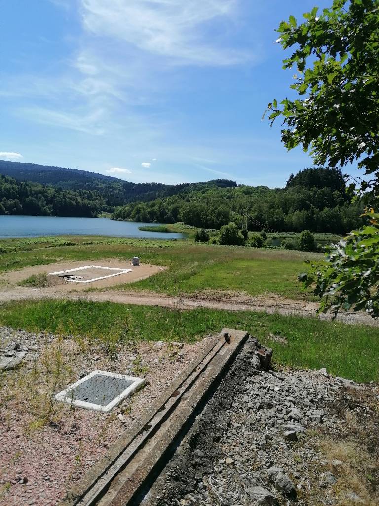 l’ancienne mine d’uranium noyée