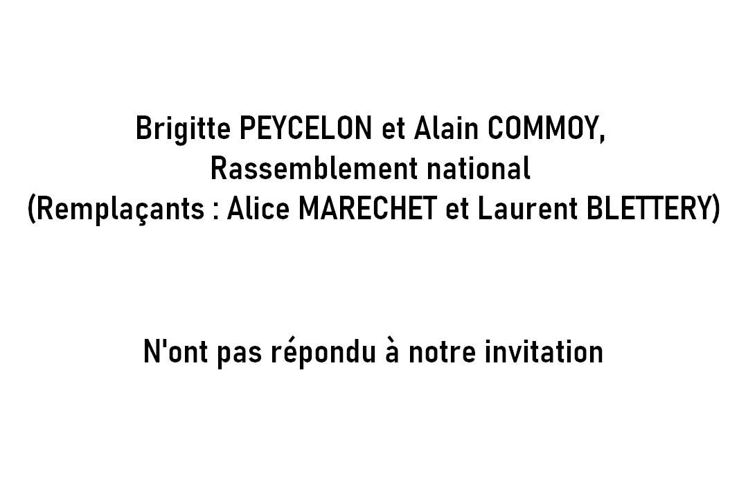 Brigitte PEYCELON et Alain COMMOY Brigitte PEYCELON et Alain COMMOY